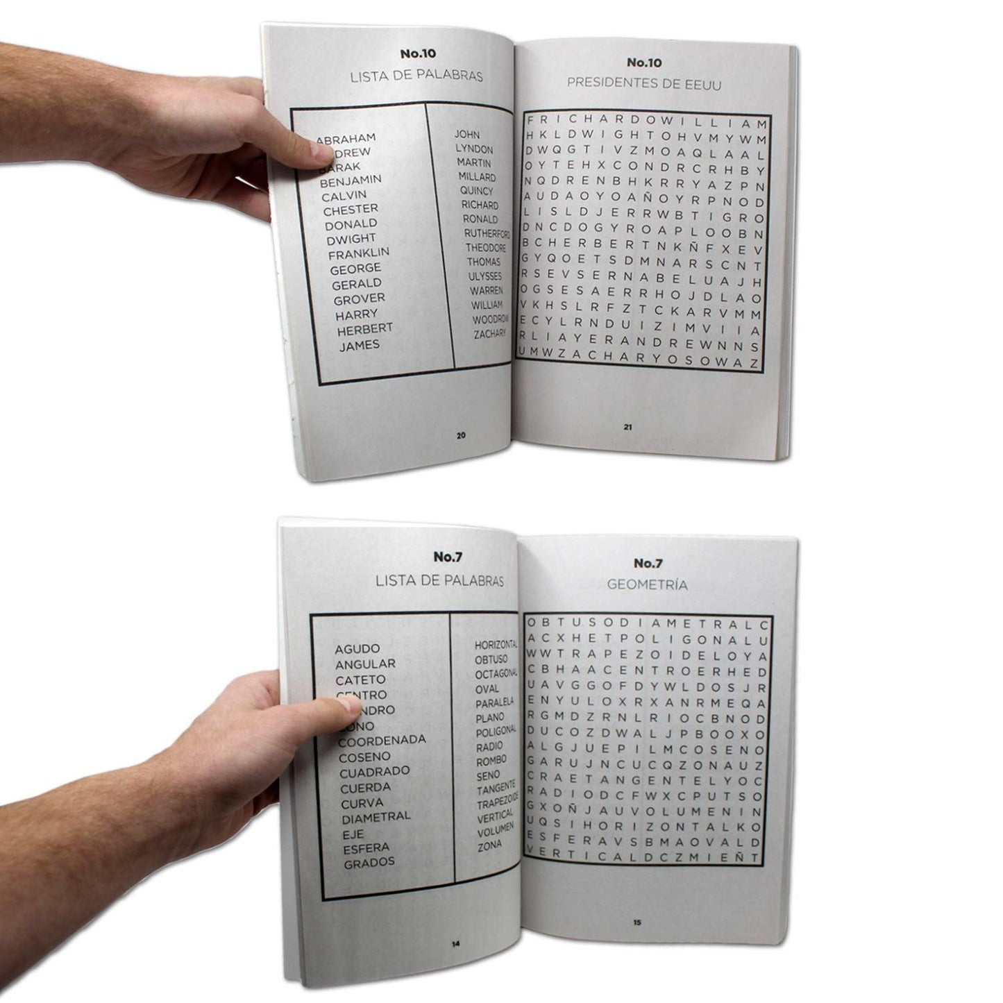 Venoal 2 Pack - Spanish Word Search Book Jumbo, Sopas De Letras En Espanol Each Easy-To-See Seek & Circle. Word Find, Work Puzzl