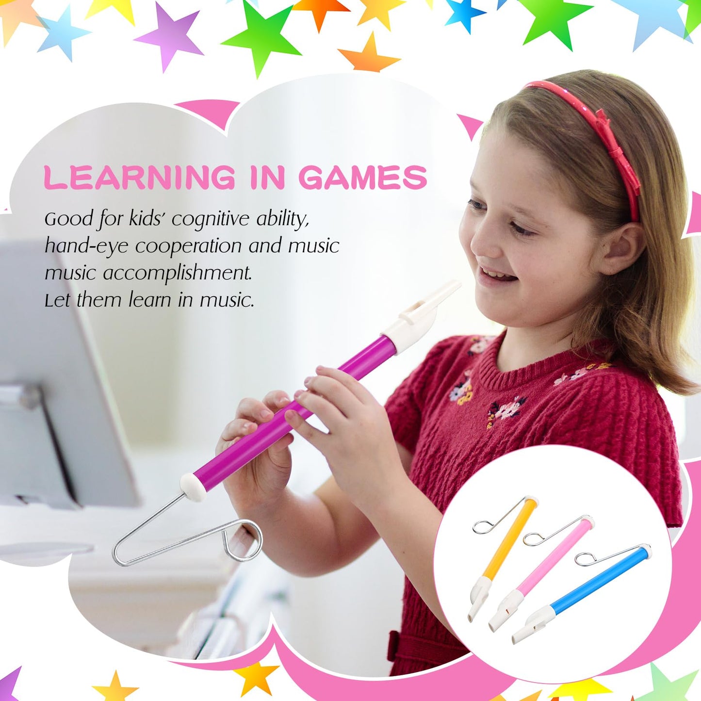 Syhood 24 Pcs Slide Whistle for Adults Instrument Toy Plastic Metal Musical Slide Whistles for Kids Party Favors Boys Girls Game