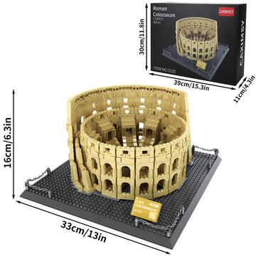 Caximsy Roman Colosseum Architecture Model Building Block Sets The Office Landmarks Skyline Set Toys Collection For Adults Kids