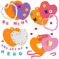 Valentines Day Foam Heart Crafts Kit in Bulk for Kids Classroom Exchange Gifts Party Favor Valentines Day Craft 12Pcs