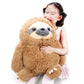 Winsterch Large Plush Sloth Stuffed Animal, 20" Brown Plush Toy, Soft and Cute Gift for Boys and Girls, Model 41168