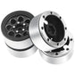 4Pack HIRCQOO Metal 1.9 inch Beadlock Wheel Rim 4pcs Wheel Hub Fit 1.9 Tires Compatible with Axial SCX10 90046 AXI03007 Redcat G