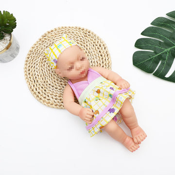 Sotogo 4 Sets Baby Doll Clothes Outfits Jumpsuits With 4 Hats Girl Dolls Clothes And Accessories For 10 11 Inch Baby Doll