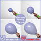 PartyWoo Dusty Blue Balloons, 140 pcs Pack, 18"/12"/10"/5" Rubber Balloons for Garland/Arch, Slate Blue, Boho Decor