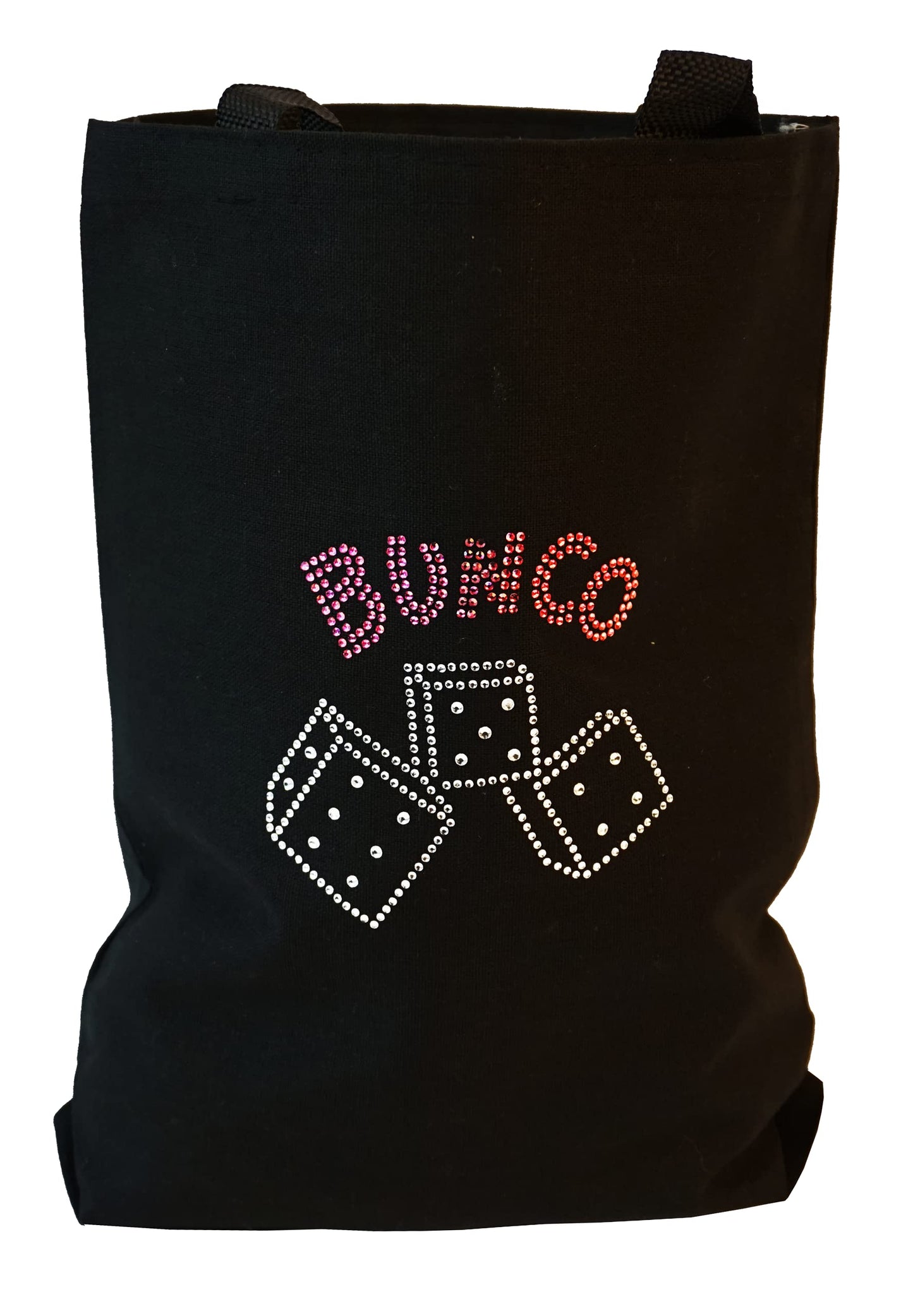 Bunco Game Kit With Crystal Tote Bag - Includes 9 Pink Dice, Score Sheets, Pencils, Bell, And 3 Inch Plush Dice - All Of The Bunco Party Supplies You Need