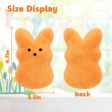 Rlxgcz 12 Pcs Easter Bunny Plush Toy Bunny Stuffed Animal Decorations Basket Stuffers Gift Cute Bunny Doll Bulk Toys Easter Part