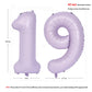 40 In Matte Purple Number Balloons Helium Foil Mylar Balloon Birthday Party Banquet Decoration Digital 19