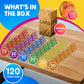 Skoolzy 120 Pcs Plastic Chain Links Rainbow - Math Links For Preschoolers, Math Manipulatives For Early Learning, Perfect For Classroom Activities, Fine Motor Skill Development