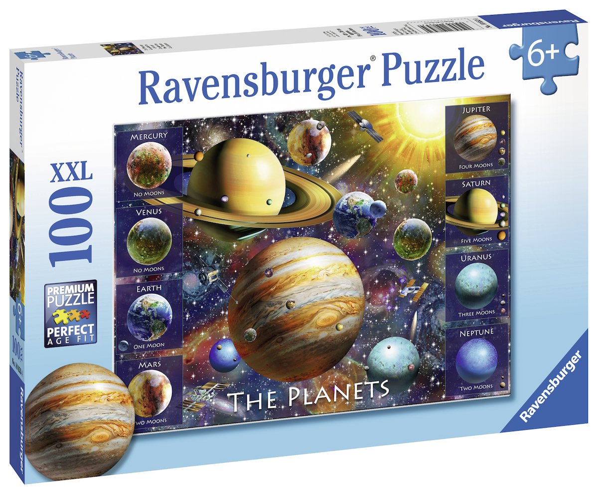 Ravensburger 108534 The Planets jigsaw puzzles , Blue 19 x 14