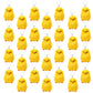 Olutacot 28 Pcs Small Chicken Keychain Easter Fluffy Chicks Mini Realistic Plush Chick Keychain for Easter Party Favors
