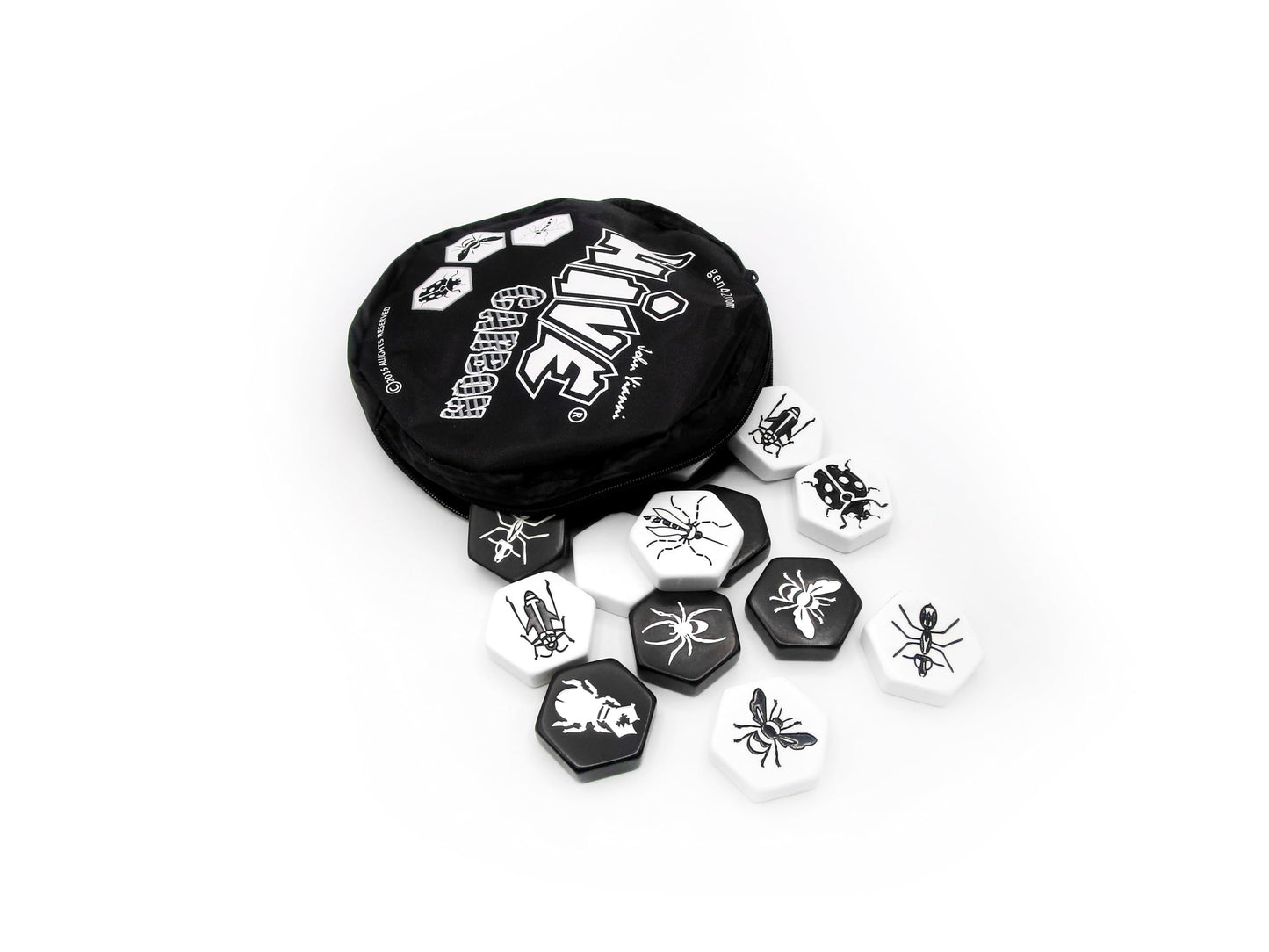 Huch & Friends Team Components Hive Carbon Full-Size Skateboard - Black & White, Model TCI008SZG, Carbon Material
