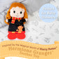 KIDS PREFERRED Harry Potter Hermione Teether Plush Toy, Crinkle Cloth, Multi-color, 10 inches - Ideal for Newborn Baby Boys & Girls