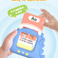 Airbition Phonics Talking Flash Cards for Toddlers 2-8, 252 Words, CVC Blends, Long Vowel Sounds, Montessori Language Learning Toys, Blue
