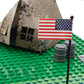 HIMIRICH WW2 Military Tent Building Blocks Model  Military  Toys for Kids 3+ Years  Compatible with Mini Figure Brick Toy(Khaki)