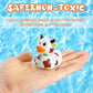 Relaxgiant 24 Pcs Cow Ducks Mini Cow Rubber Ducks Bulk Cow Print Duck For Birthday Party Favors Baby Shower Kids Boys Girls Bath
