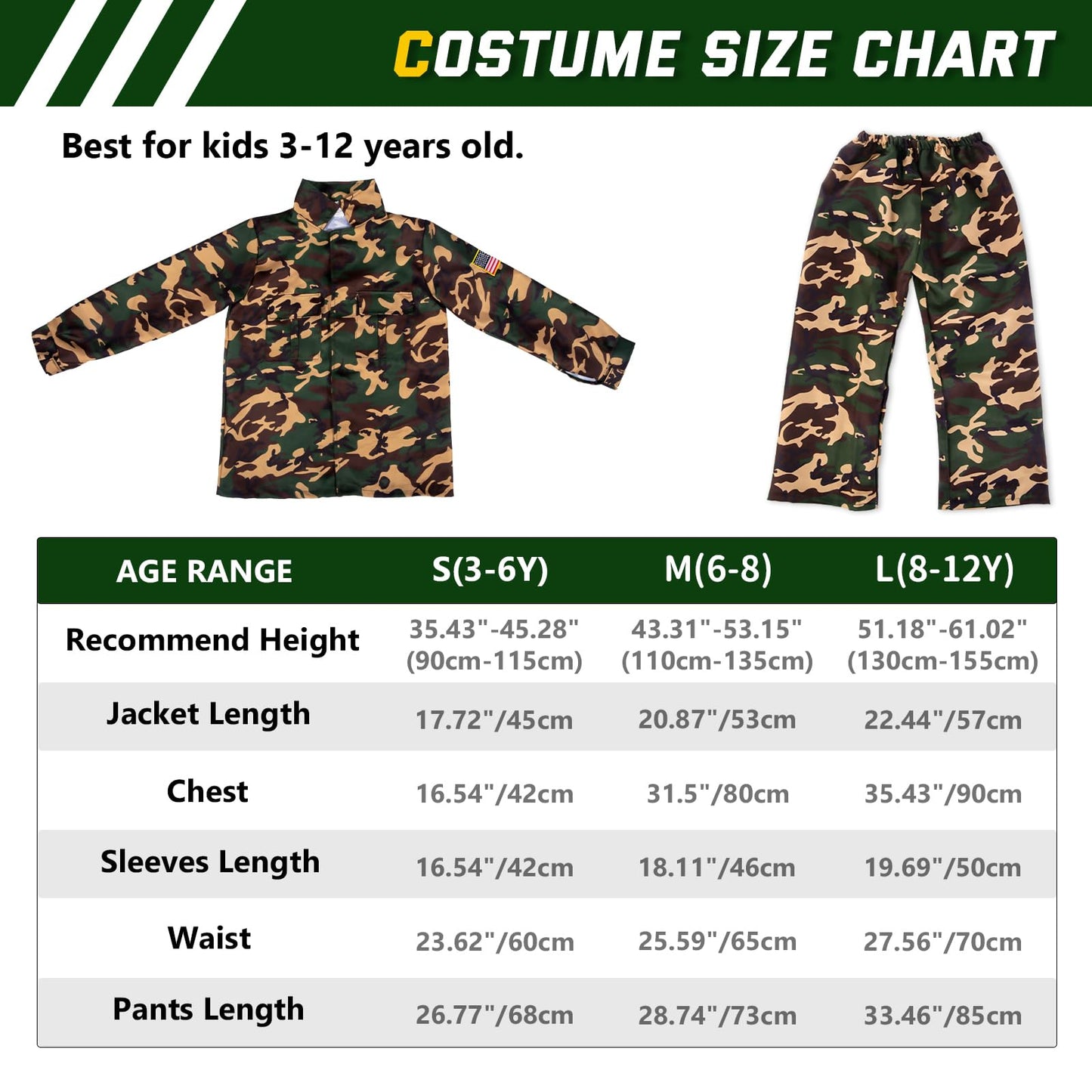 Niplooow Kids Army Costume For Boys, Boys Military Soldier Costume With Army Toys, Halloween Costumes For Boys Kids 3-12, Hallow