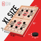 Bungee Table Fast Sling Puck Game - Xl Size - Test Your Speed And Accuracy With This Fast-Paced Wooden Air Hockey Board Game - F