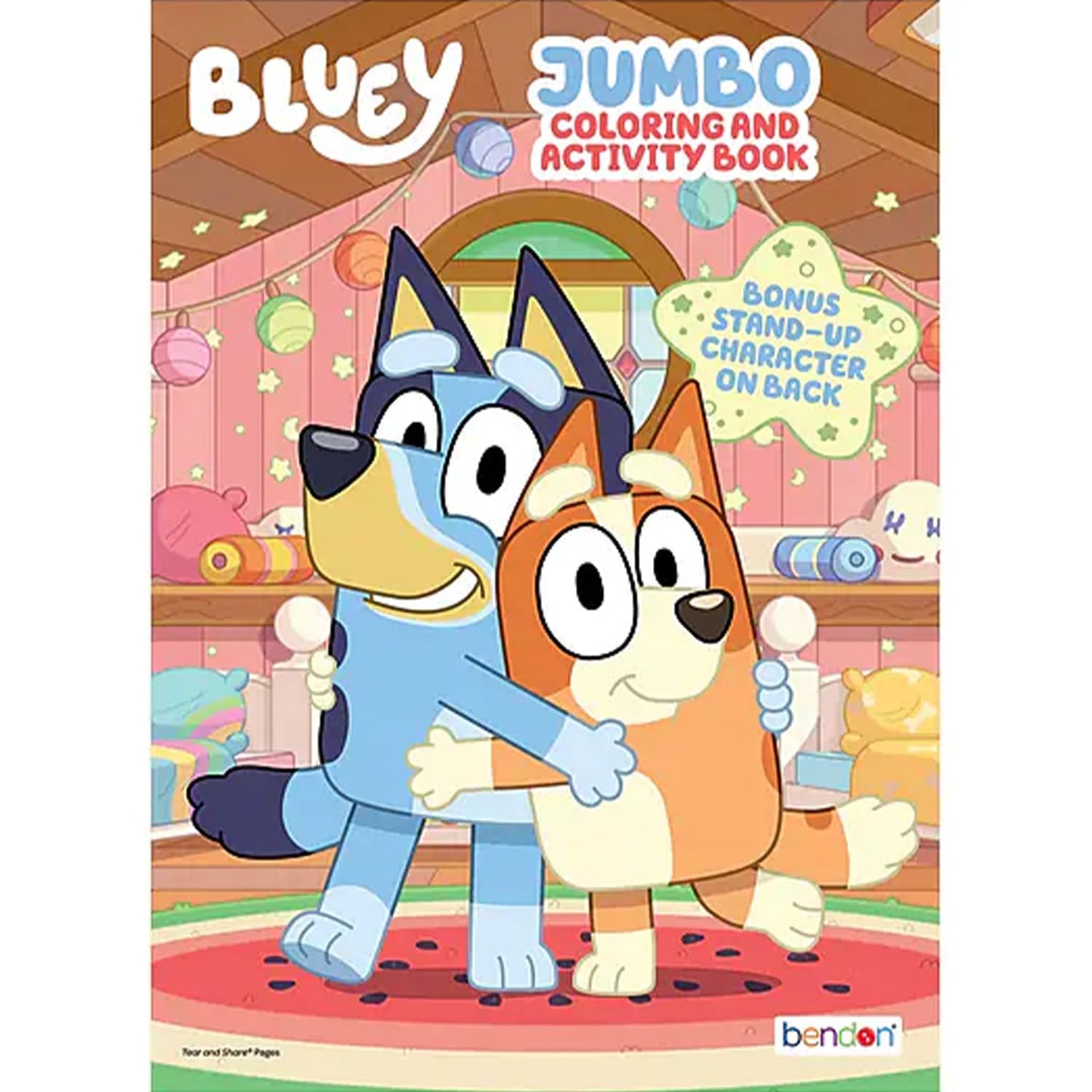Bluey Jumbo Coloring and Activity Book Set - Cartoon Coloring Pages, Activity Sheets, Game, Puzzles, More | Bluey Coloring Book 