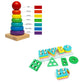 Amogh Mart Stacking Toy With Hape Sorting Stacking Rings Toys Combo Set | Early Learning Oy Set For Kids Boys & Girl (Pack Of 2)