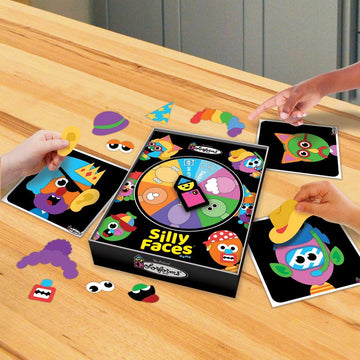 Colorforms - Silly Faces Game - Family Fun With Classic Activity - Ages 3+