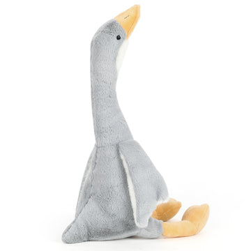 15.7'' Swan Stuffed Animal, Soft Smooth Goose Plush Stuffed Animal Toy, Duck Plush Gifts For Child Boys Girls (Gray)