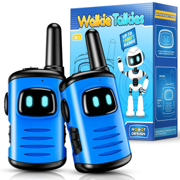 Kids Walkie Talkies Toys For Boys: Comedyfun Mini Robots Walkies Talkies 2 Pack Birthday Gifts For 3 4 5 6-8 Year Old Boys Toys