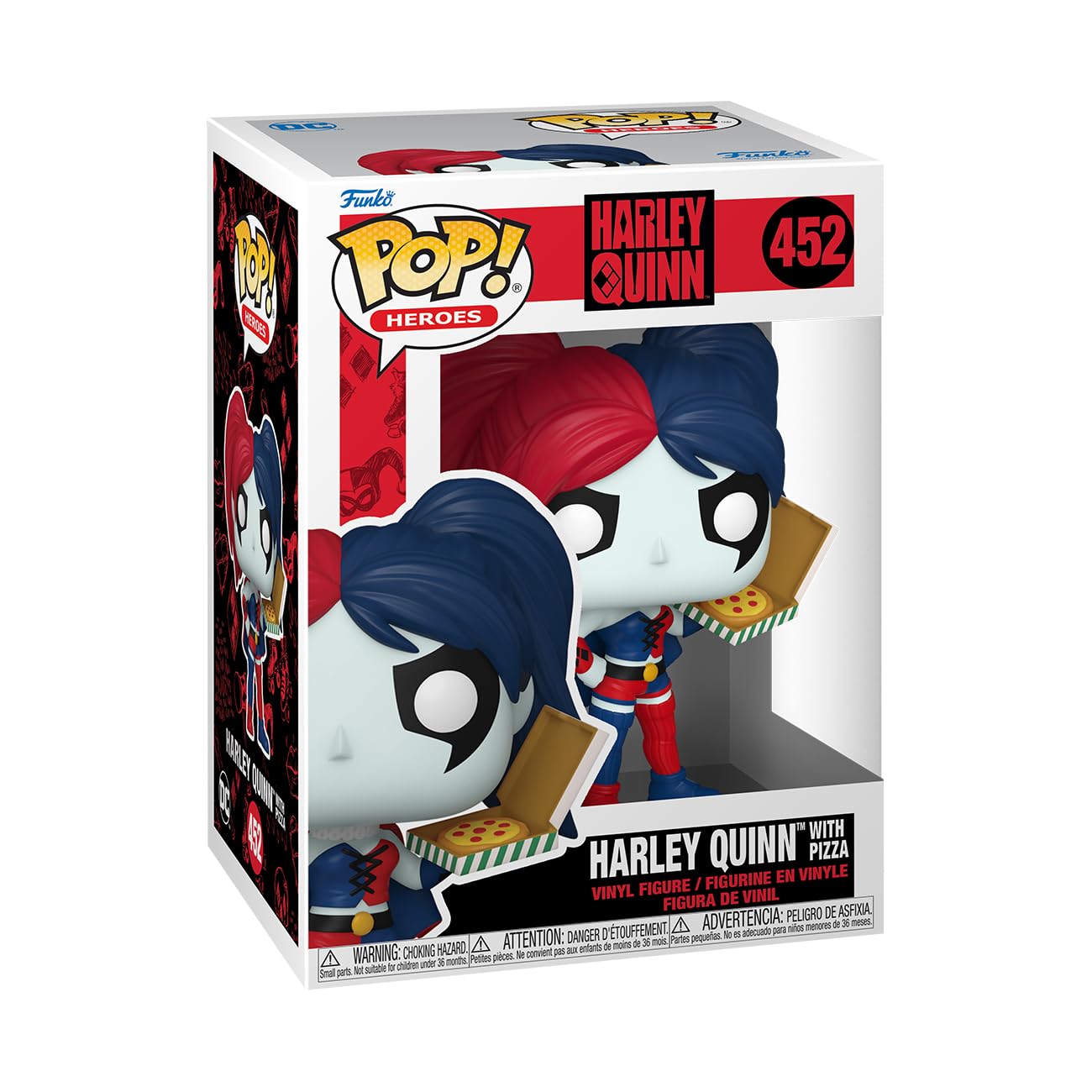 Funko Pop! Heroes: Dc - Harley Quinn With Pizza - Dc Comics - Collectable Vinyl Figure - Gift Idea - Official Merchandise - For Kids & Adults - Comic Books Fans