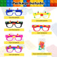 Lemicin 12 Pcs Building Bricks Glasses Building Blocks Games For Kids Birthday Party Favors Supplies, Boys Girls Carnival Party