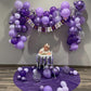 Purple Balloons Set Metallic Purple Balloon 50Pcs 12Inch Pastel Purple Latex Helium Balloons With Purple Confetti Dark Purple La