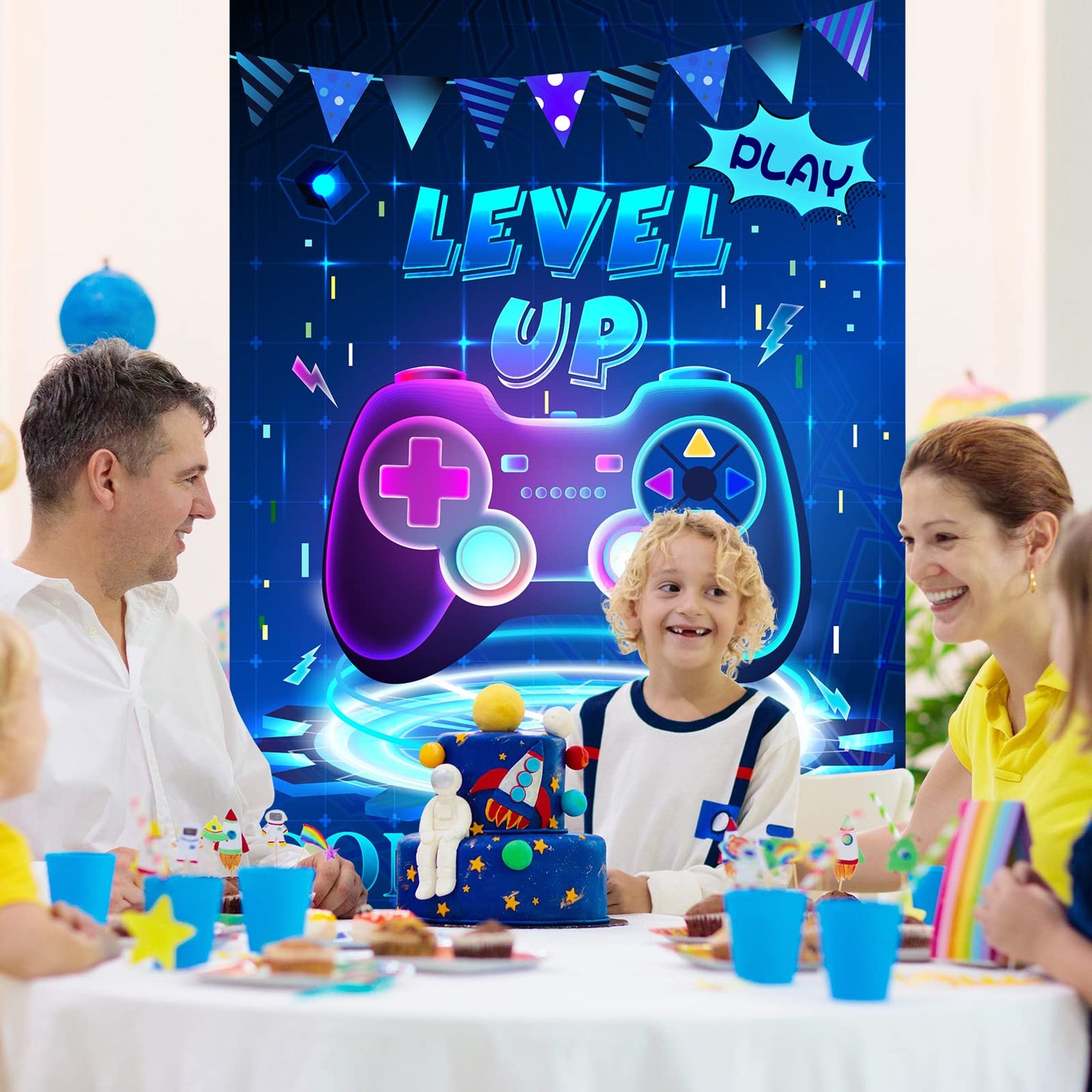 Astaron Pin The Button On The Video Game Party Game, 30 Video Game Button Sticker, Game Theme Birthday Party Supplies Pin Game, Construction Birthday Party Favor Sets For Kids Adults.