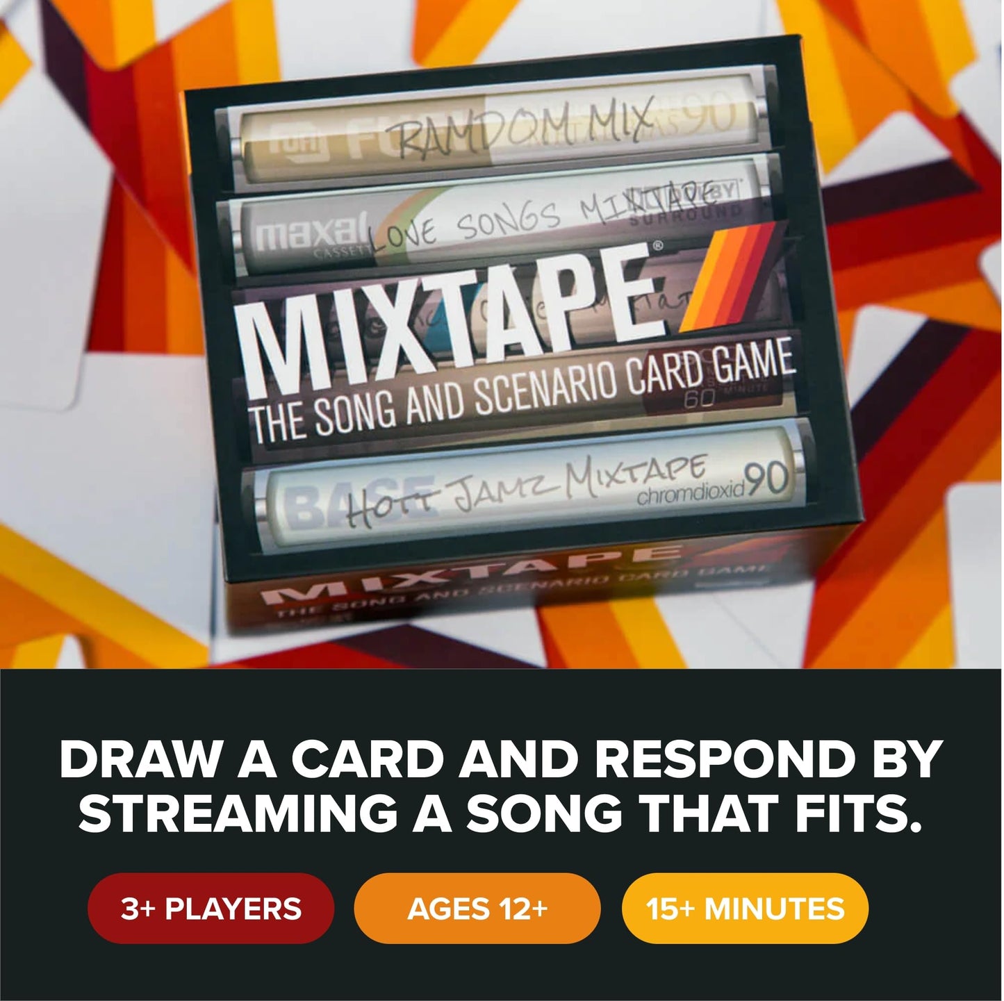 Breaking Games Mixtape - Family Friendly Card Games for Adults & Kids, 13 Count, Multicolor, Model 55196