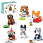 6Pack Party Favors Mini Dogs Building- Compatible With Lego Set For Boys 8-14, Adorable Animals Building Sets, Party Favors Birt