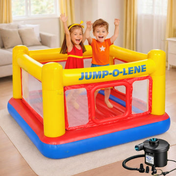 Toy Imagine Playground Inflatable Bouncer For Kids 1 To 6 Years Jumping Game Room Inflatable Bouncy Castle With Pump