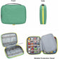 KISLANE Toy Cars Storage Case for 24 Cars, Green Polyester Bag, Compatible with Matchbox and Mini Toys