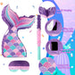 Mermaid Tail Pinata Glitter with Paper Can Stick and Eye Mask Mermaid Birthday Party Decoration Mermaid Pinata Game Girls Kids C