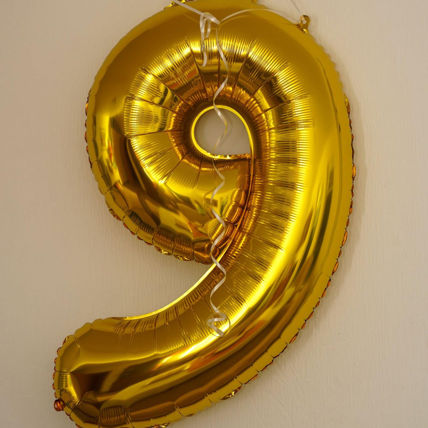 Paticool Gold Number 9 Balloon, 40 Inch Large Number Foil Mylar Balloons For 9Th Girl Boy Birthday Party Celebration Decorations