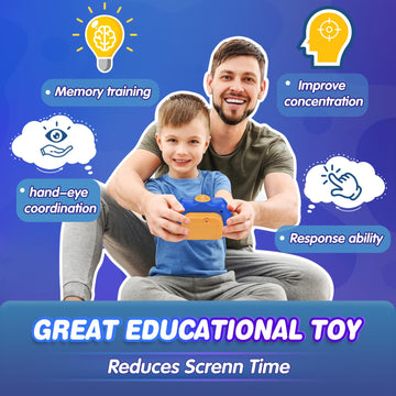 Fast Push Bubble Game For Kids 8-12, Pop Sensory Fidget Toys For Kids 6-12 Exercises Reaction Birthday Toys For Boys And Girls Ages 3-12 Years Old & Up(Darkblue)
