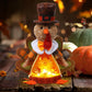 Aoutrow Lighted Thanksgiving Turkey,10 Inches Plush Light Up Turkey Toy Holiday Present, Battery Operated Xmas Gifts Winter Mant
