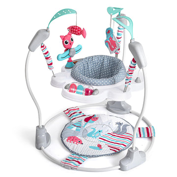 AskCat Portable Baby Activity Center - Pink, Plastic, 7-18 Months Developmental Toys
