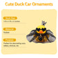wonuu Rubber Duck Car Dashboard Decoration  Duck Car Ornament Cute Car Accessories with Mini Crown Dress Pearl Necklace Glasses  Black Starry Skirt