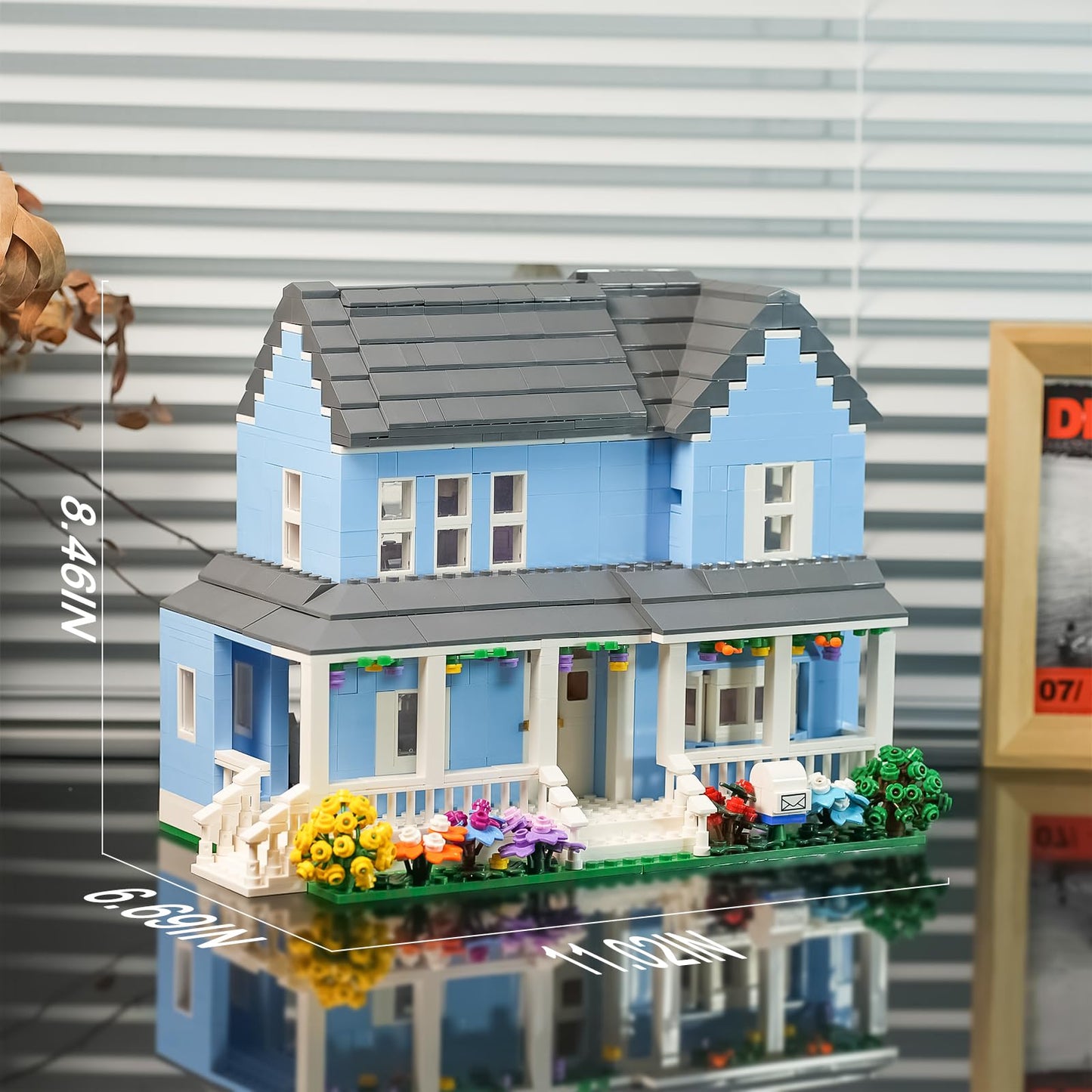ENJBRICK Gilmore House Building Set - 1524 pcs Architecture Kit for Girls, 1:24 Scale, ABS Material, Perfect Christmas Birthday Gift