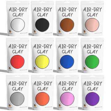 Cutedeer Air Dry Modeling Clay - 12 Colors, 2.6lb Soft Foam Molding Clay, DIY Creative for Kids Adults Arts & Crafts Project Sup