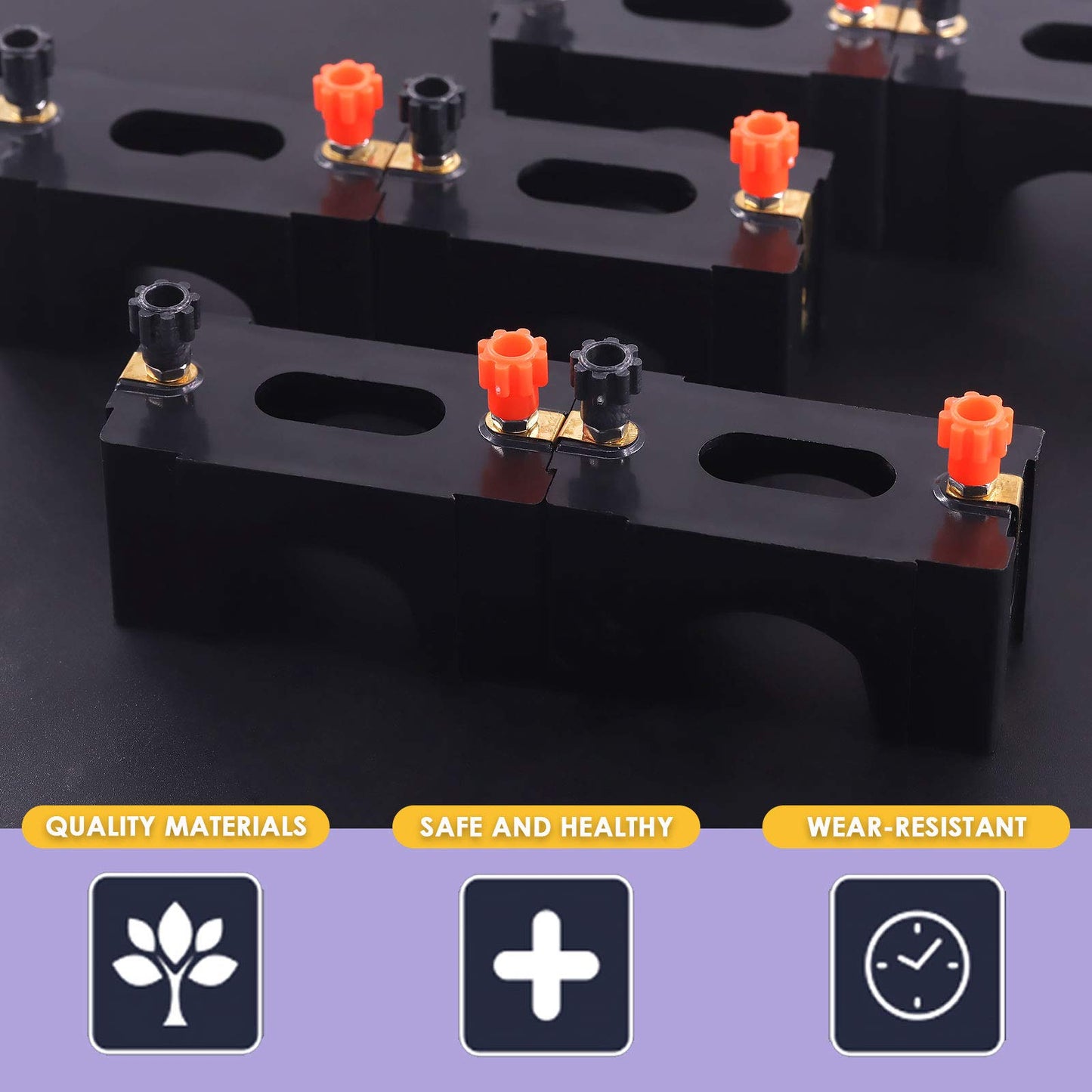 Swpeet 10Pcs Series Or Parallel D Battery Holder Kit, Perfect For Physics Laboratory, School Electronic Experimenting, Great For