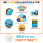 Construction Birthday Party Supplies Set | Baby Boy Toddler Kids Dump Truck Car Tractor Transportation Decorations – Cups Plates Signs Napkins Tablecloth – Decorations For Boys And Girls – Serves 25