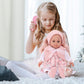 Deao Baby Doll Play Set 14 Inch Baby Doll With 3 Clothes And Accessories Girl Doll Dress Up Sets,Gift For Birthdays And Christma