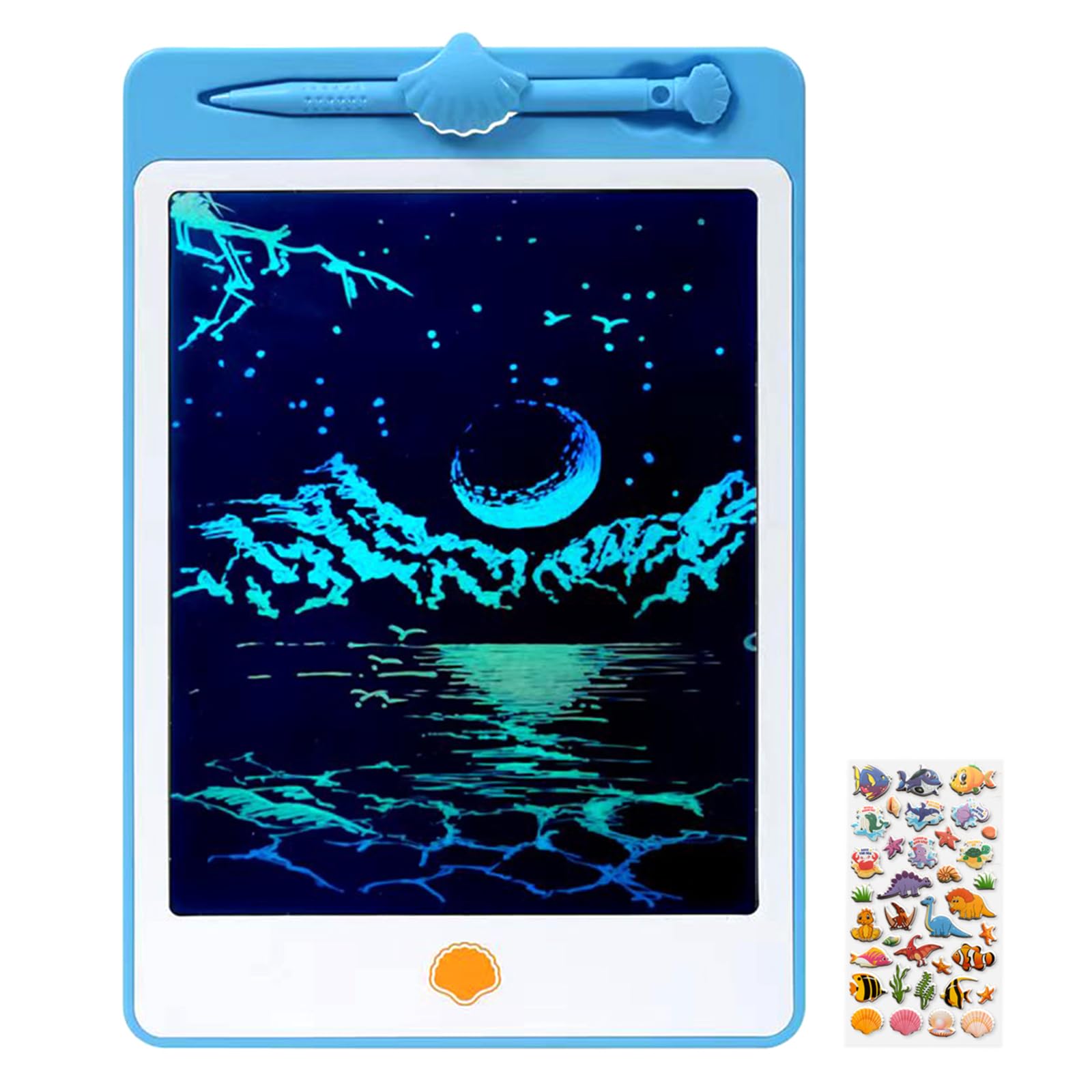Lcd Writing Tablet Doodle Board, 10 Inch Portable Drawing Board For Kids Reusable Writing Pad For Toddlers Educational Learning
