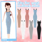 Fourluoo 6 Pcs Doll Clothes 11.8 Inch Doll Outfits Doll Sweet Outfits For Christmas Birthday Gift(Fashion Style)