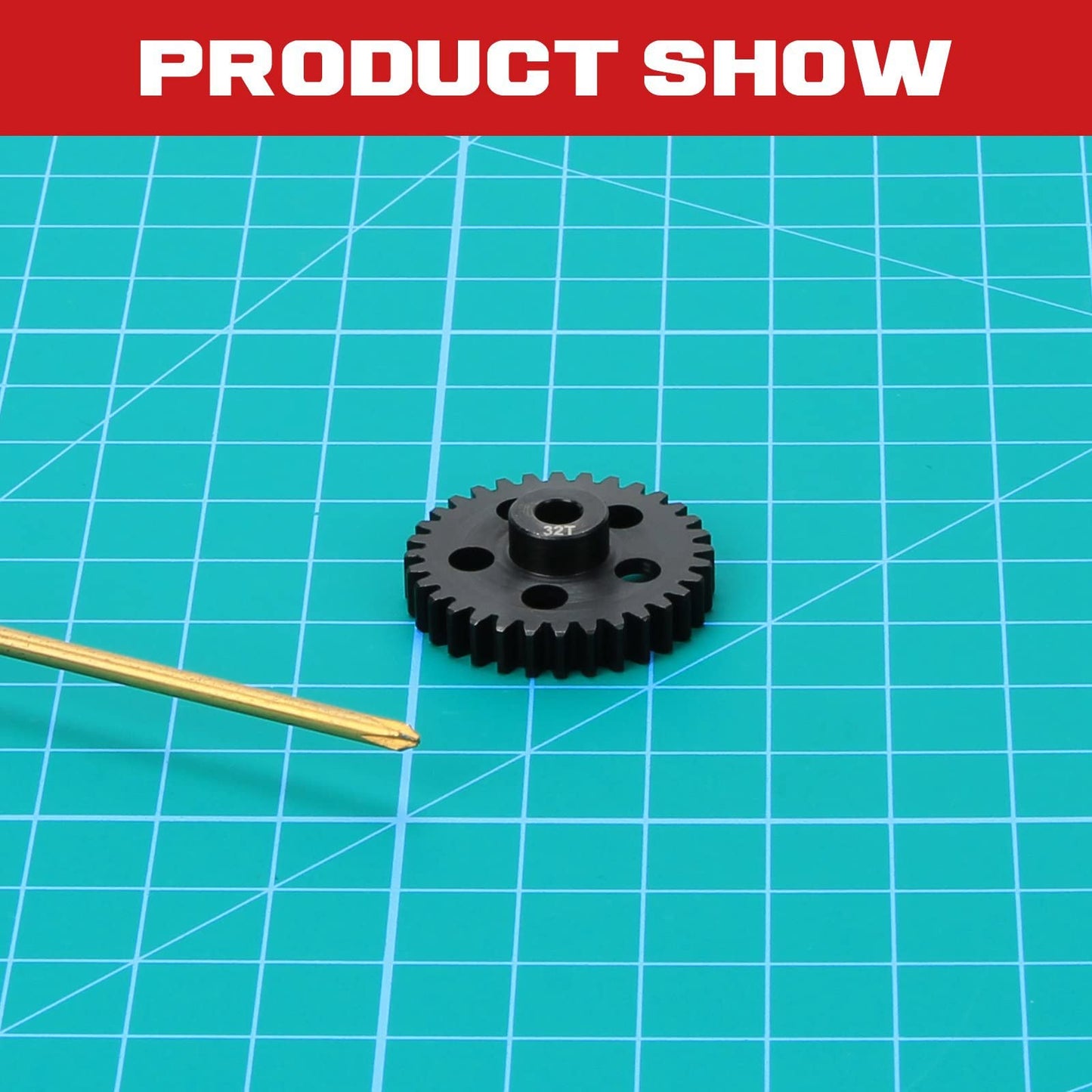 #45 Steel 32T 1.0MOD SAFE-f5mm Pinion Gear w/M2 Wrench for Arrma 6S Felony Infraction Upgrade Parts