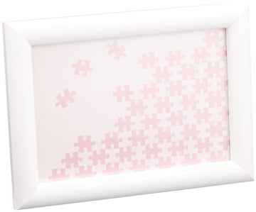 Beverly Nn001-H Wooden Puzzle Frame, Natural Panel, White, 3.9 X 5.8 Inches (10 X 14.7 Cm)