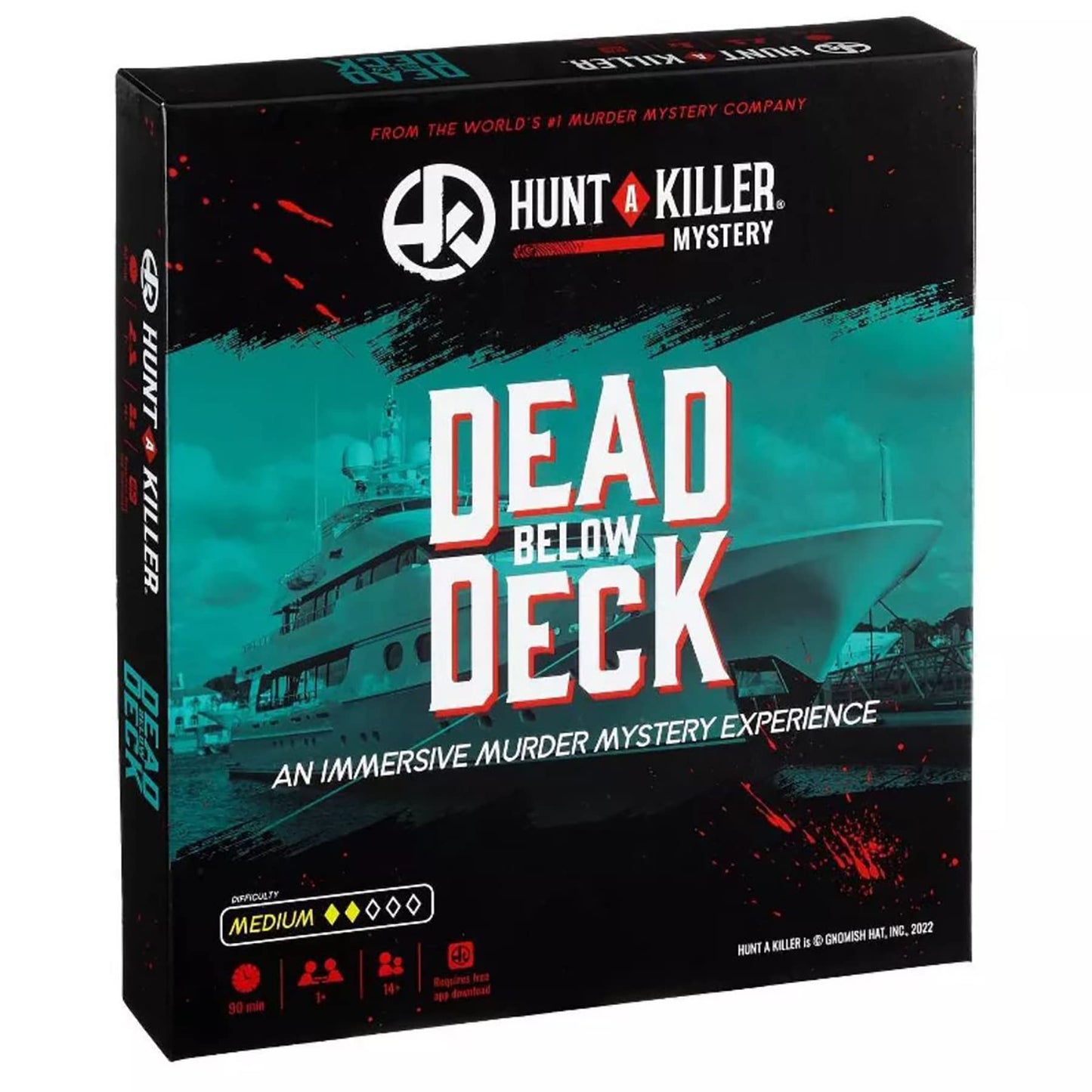 Hunt A Killer Murder Mystery Game - Dead Below Deck, Cardboard, Black, Ages 14+